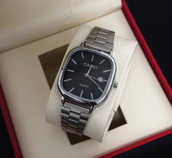 Casio Watch Silver and black