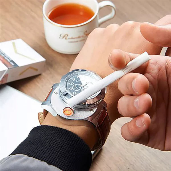 Watch with Electric Lighter